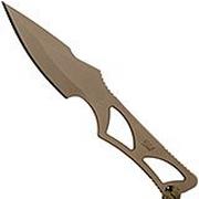 Spartan Blades Enyo Flat Dark Earth couteau de cou, SB2DE