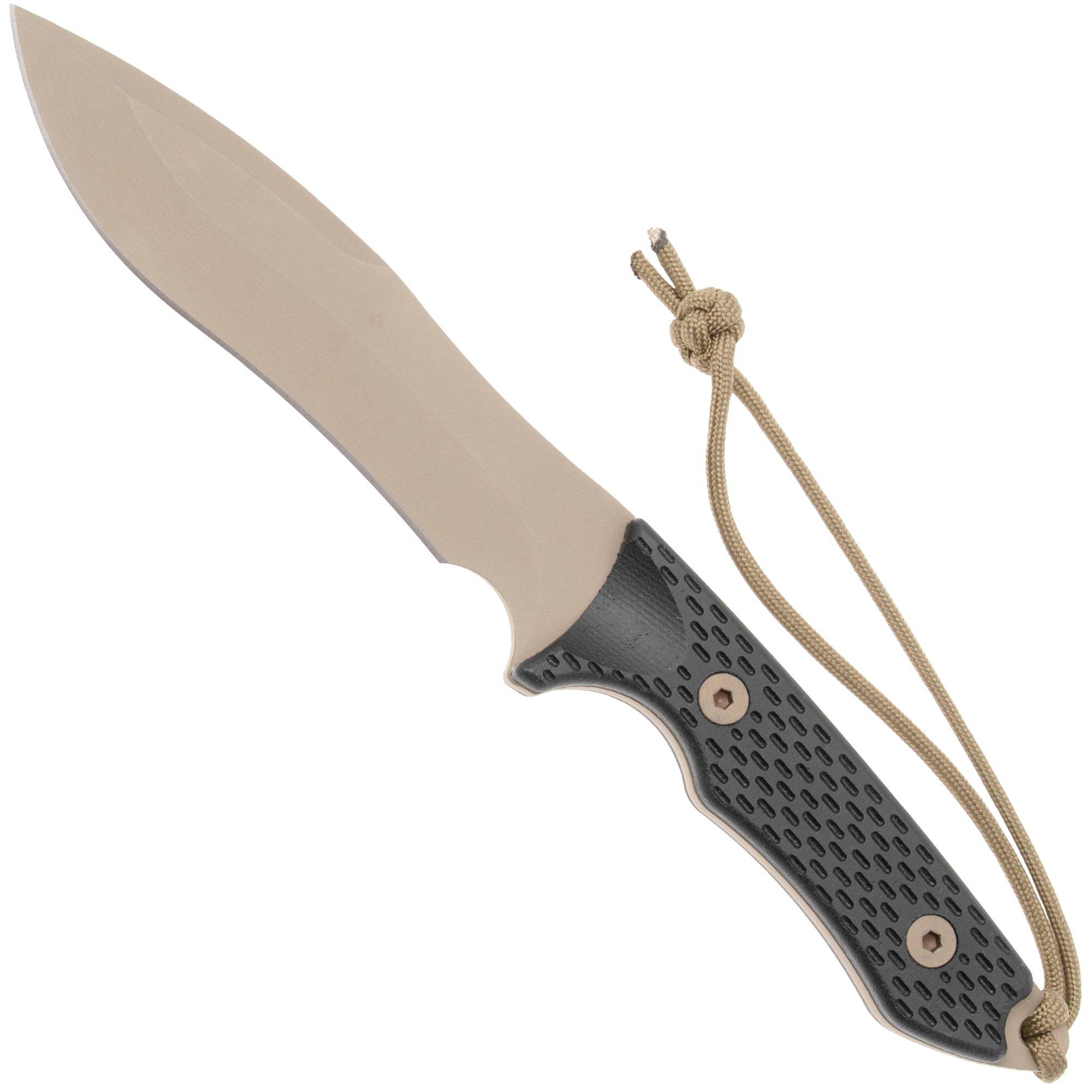 Spartan Blades Ronin Shinto SB47DEBKKYTN Flat Dark Earth, Black Micarta, Survival Messer, Kydex Scheide