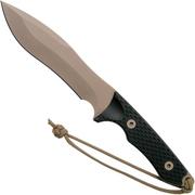 Spartan Blades Ronin Shinto, FDE blade, Black handle, Outdoormesser
