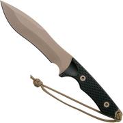 Spartan Blades Ronin Shinto, FDE blade, Black Handle, faca de exterior