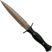 Spartan Blades Harsey Dagger Flat Dark Earth Blade, schwarzer Griff, Dolch