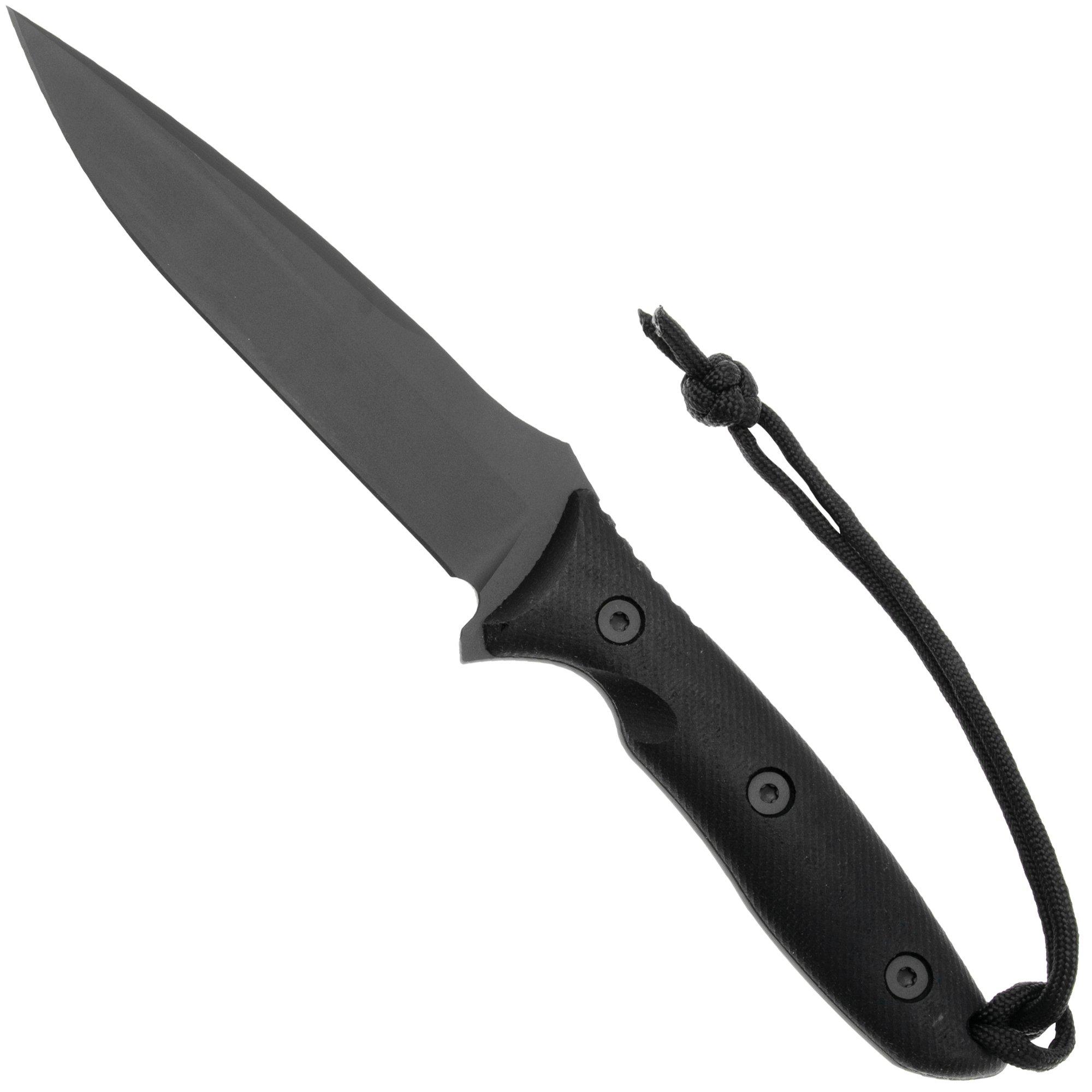 Spartan Blades Moros SB53BKBKKYBK Black, Black Micarta, Survival Messer, Kydex Scheide