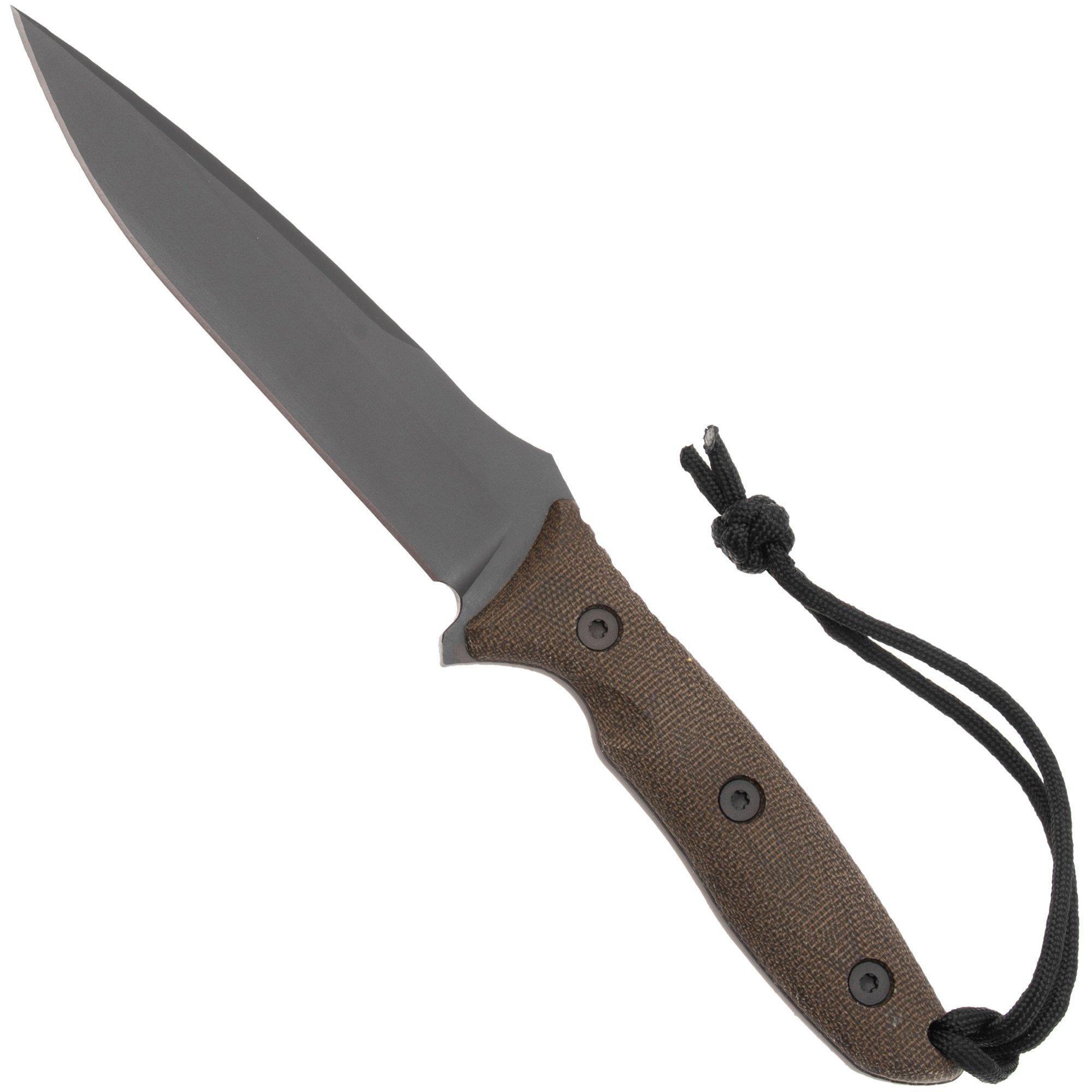 Spartan Blades Moros SB53BKGRKYBK Black, Green Micarta, Survival Messer, Kydex Scheide