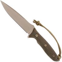 Image pour Spartan Blades Moros SB53DEGRKYTN Flat Dark Earth, Green Micarta, couteau de survie, étui en kydex