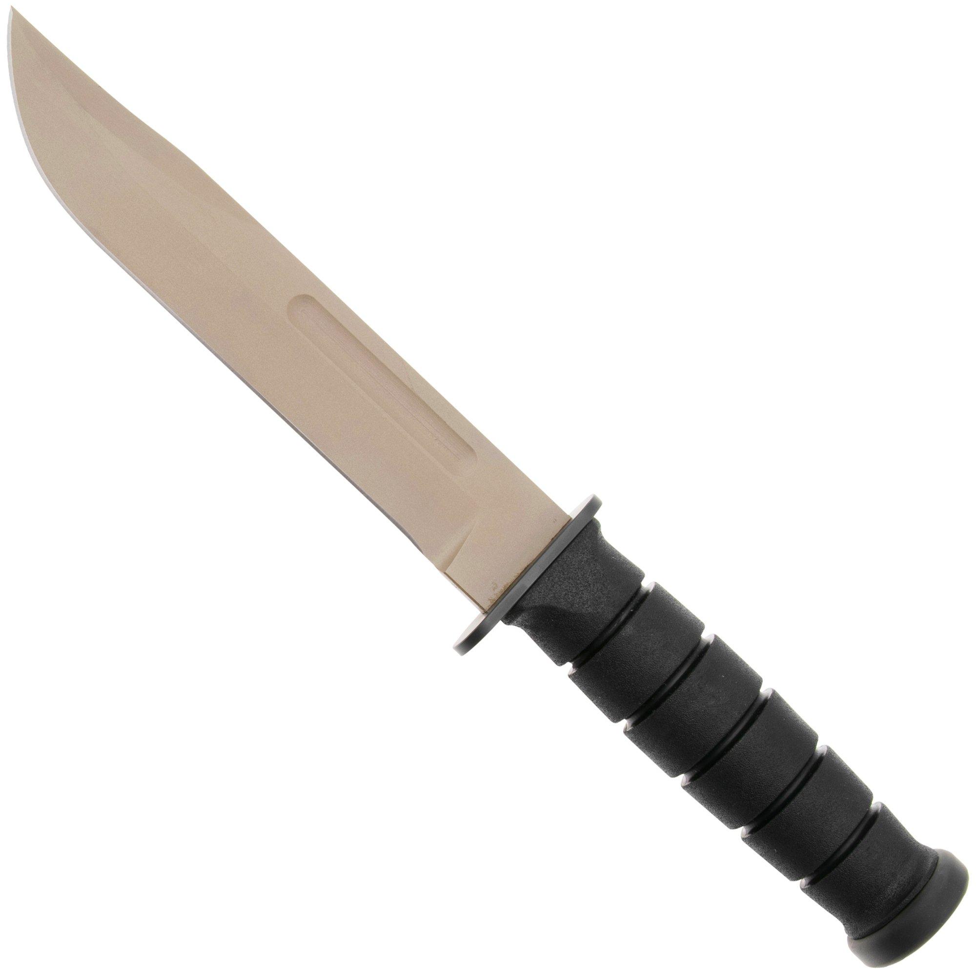 Spartan KA-BAR SB54, FDE CPM MagnaCut, Black, Black Kydex Sheath, fixed knife