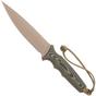 Obraz dla Nóż survivalowy Spartan Blades Harsey Clandestina SB57DECMKYTN Flat Dark Earth, Camo Micarta, pochwa kydex