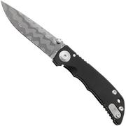 Spartan Harsey Folder 3.25 SF10DMC-BL-PVD-FR, Damascus, Black PVD Titanium Taschenmesser