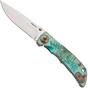 Image for Spartan Harsey Folder 3.25 SF10SWBL-PL-DOC-GR, Stonewashed CPM MagnaCut, Plague Doctor Green/Bronze Anodized Titanium pocket knife