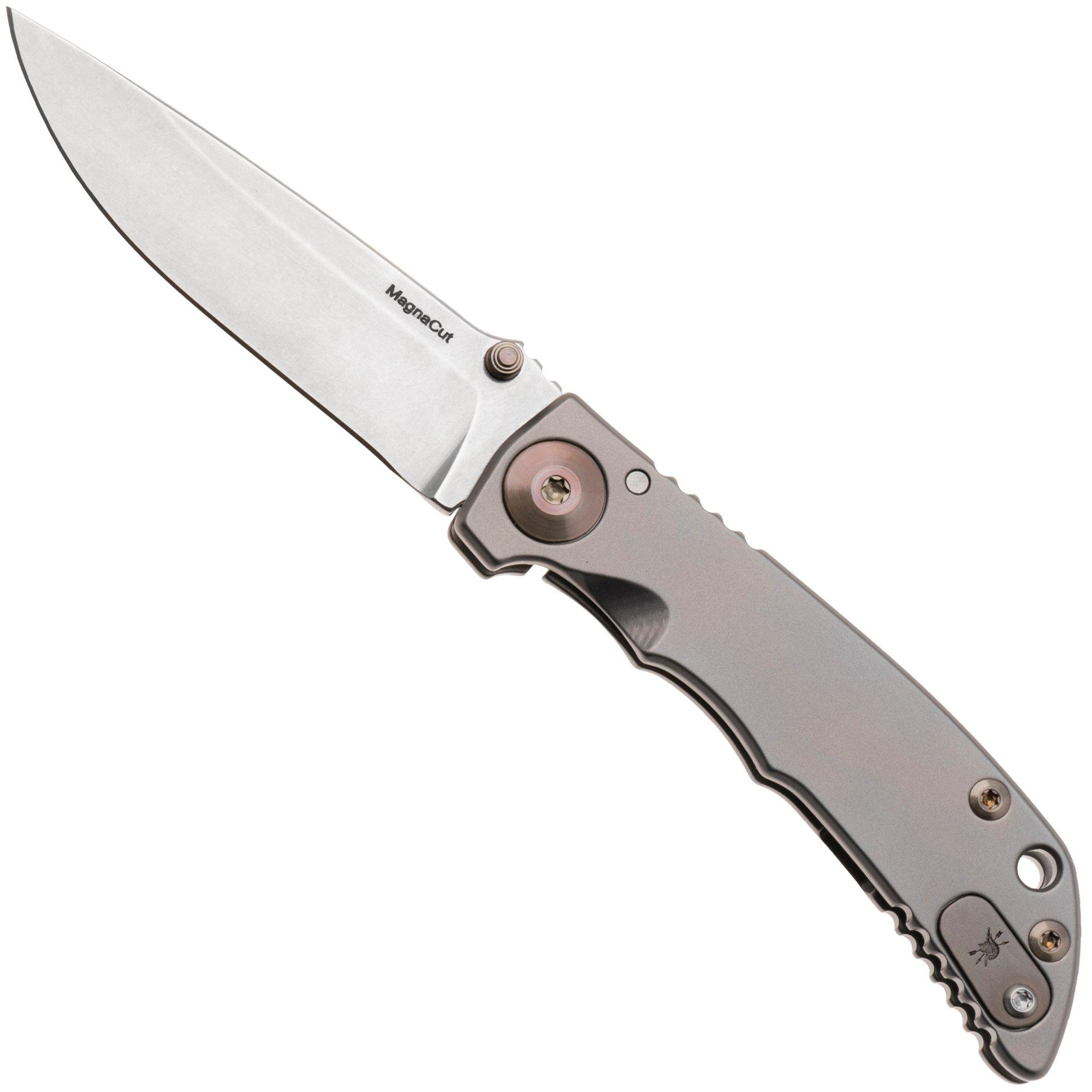Spartan Harsey Folder 3.25 SF10SWBZ, Stonewashed CPM MagnaCut, Bronze/Grey Titanium pocket knife