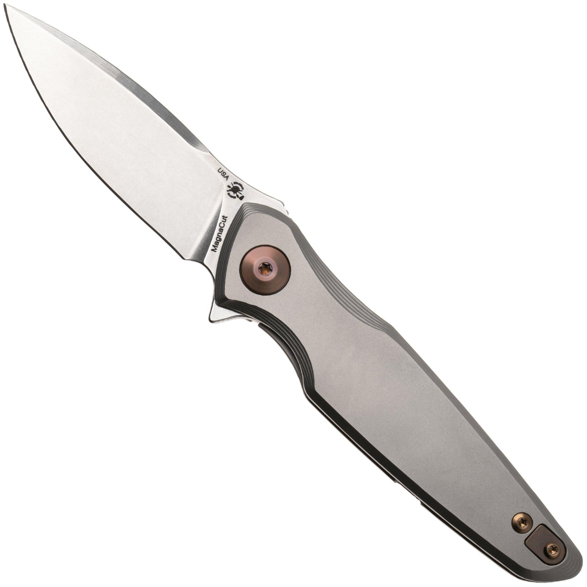 Spartan Blades Pandia SF16SWBZ, Stonewashed CPM MagnaCut, Bronze Titanium navalha