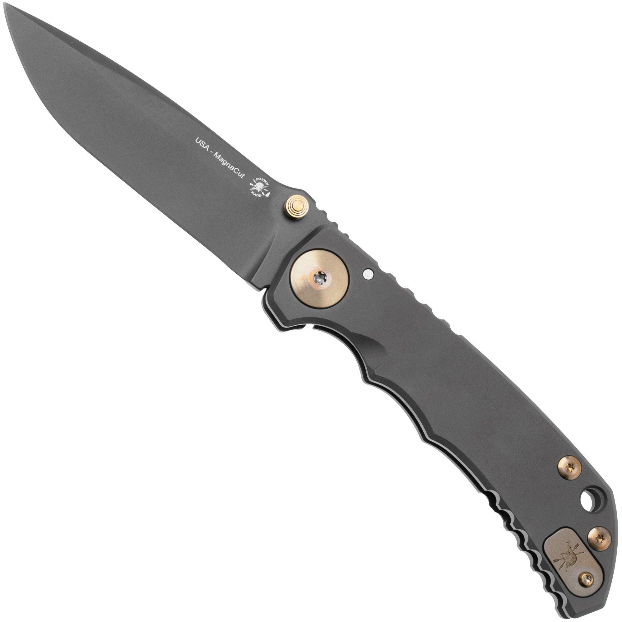 Spartan Blades Harsey Folder, schwarze PVD, bronze, Taschenmesser SF5BK-BRHW