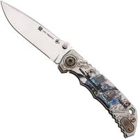 Afbeelding voor Spartan Blades Harsey Folder, Long Gunner Edition SF5CSLONGGUN, Satin CPM MagnaCut, Ronin Tactics Titanium zakmes, Bill Harsey design