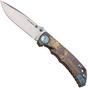 Obraz dla Nóż składany Spartan Blades Harsey Folder King Tut USSF5KTUT, Stonewashed MagnaCut, Gold Titanium, Blue Hardware