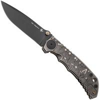 Afbeelding voor Spartan Blades Harsey Folder Spartan Battle USSF5SBAT, PVD MagnaCut, Dark Earth Titanium, Bronze Hardware zakmes