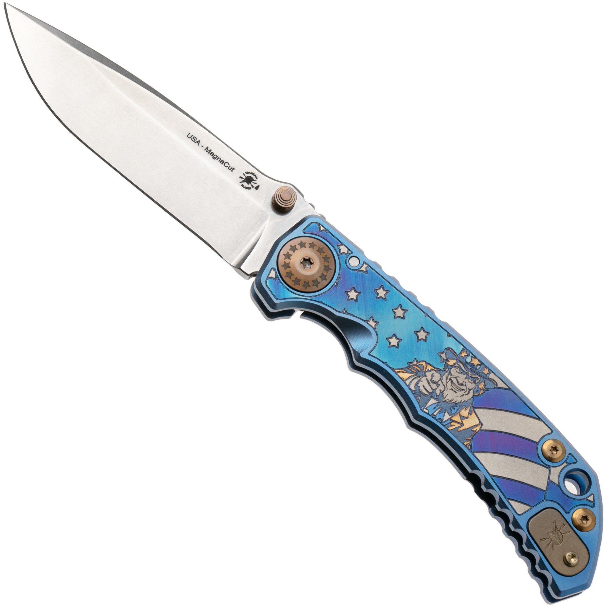 Spartan Blades Harsey Folder SF5USAM 2026 Special Edition Uncle Sam, Stonewashed Magnacut, pocket knife