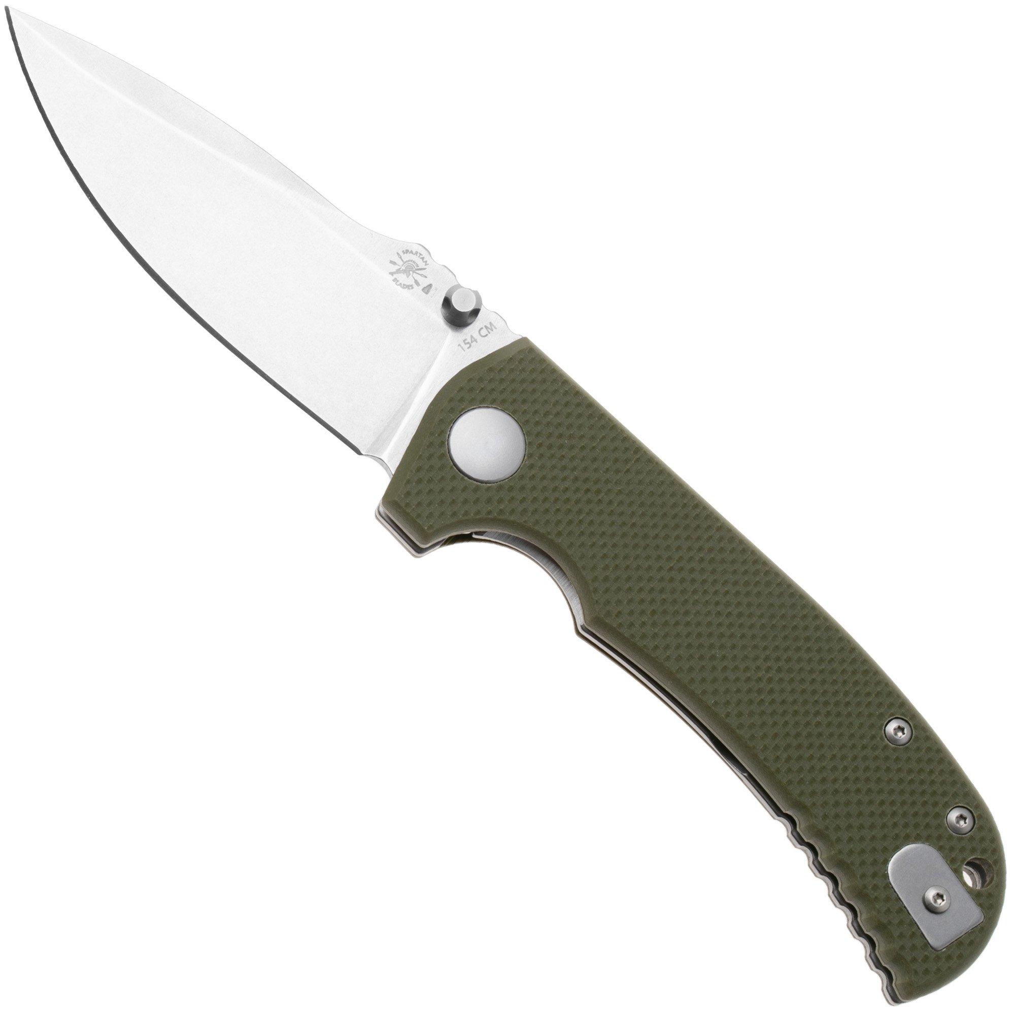 Spartan Blades Astor SFBL8GR Green G10 Taschenmesser, Les George Design