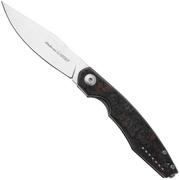 Viper Belone 5970TIFCR Dark Matter Red Carbon Fiber Taschenmesser, Jesper Voxnaes Design