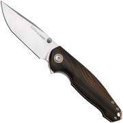 Viper Katla V5985ZI Satin Böhler M390, Ziricote Wood, coltello da tasca, Jesper Voxnaes design