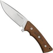 Viper Gianghi V4882IM, N690 Stonewash Brown Micarta, vaststaand mes