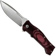 Viper Ten 5922CBR N690/Co Satin, Burgundy Micarta