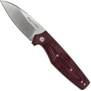 Viper Dan 2 5930CBR Burgundy Micarta, N690, Sheepfoot