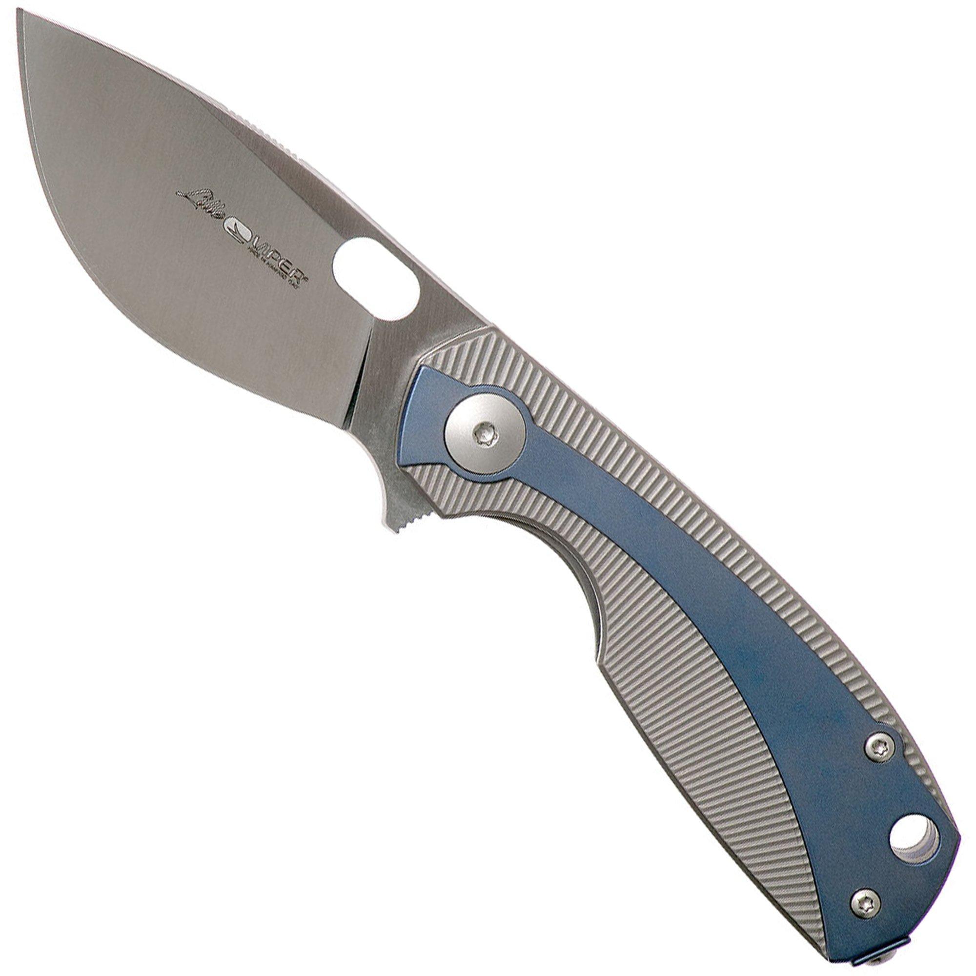 Viper Lille Voxnaes blaues Titanium Taschenmesser, V5962TIBL