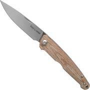 Viper Key V5976CN Natural Canvas Micarta navalha, Jesper Voxnaes design