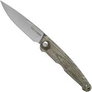  Viper Key V5976CV Green Canvas Micarta couteau de poche, Jesper Voxnaes design