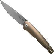 Viper Key V5976D3BR Milled Bronze Titanium coltello da tasca, Jesper Voxnaes design