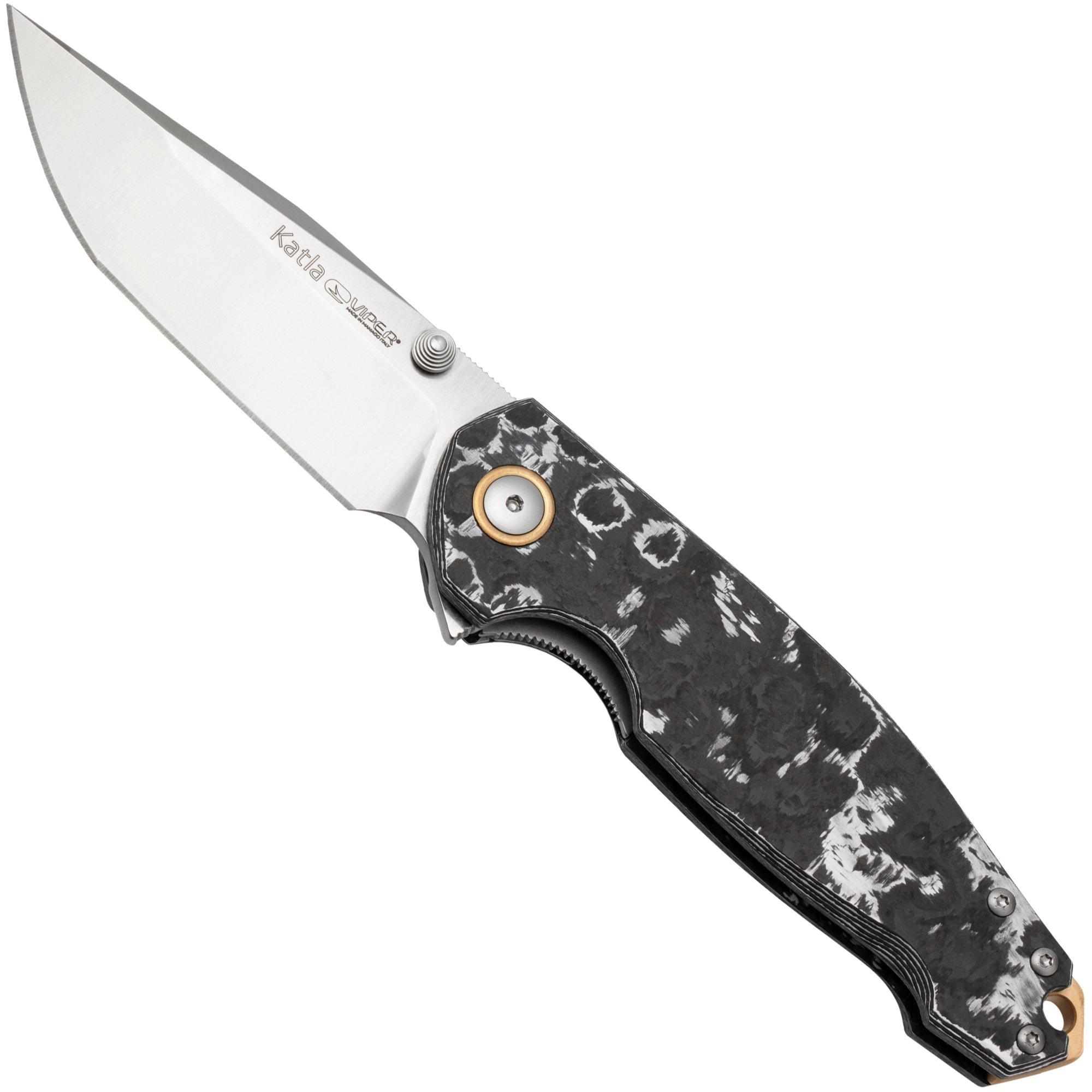 Viper Katla V5980FWS White Storm Carbonfiber, Jesper Voxnaes Design, Knivesandtools Exclusive Taschenmesser