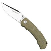 Viper Turn V5988CG Green Canvas Micarta navalha, Fabrizio Silvestrelli design