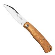 Viper Hug V5990BRW Sandblasted Bronze Wolf couteau de poche, Sacha Thiel design