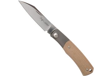Viper Hug V5992CN Natural Canvas Micarta zakmes, Sacha Thiel design