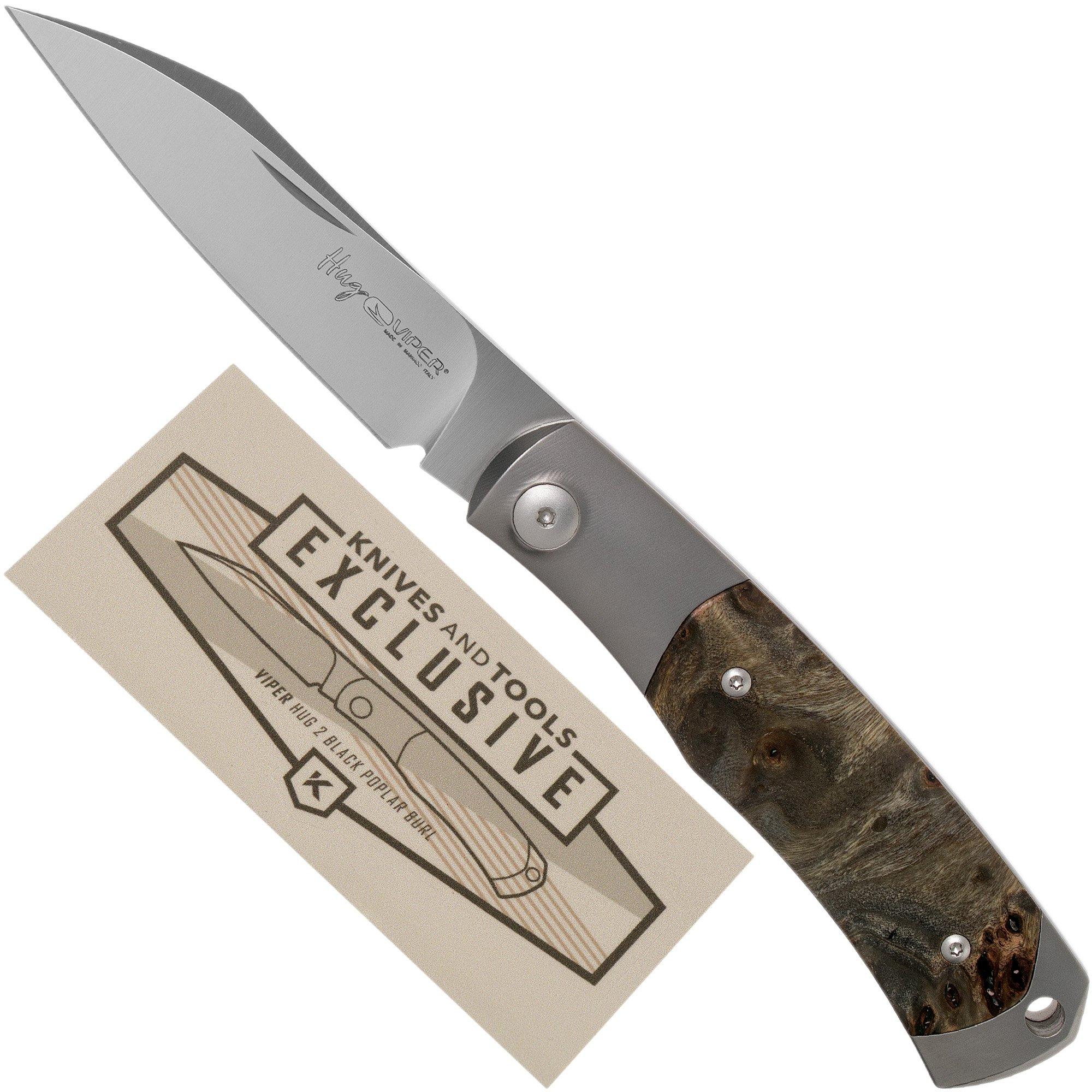Nóż składany Viper Hug 2 V5994IW Poplar Burl Knivesandtools Exclusive, projekt Sacha Thiel