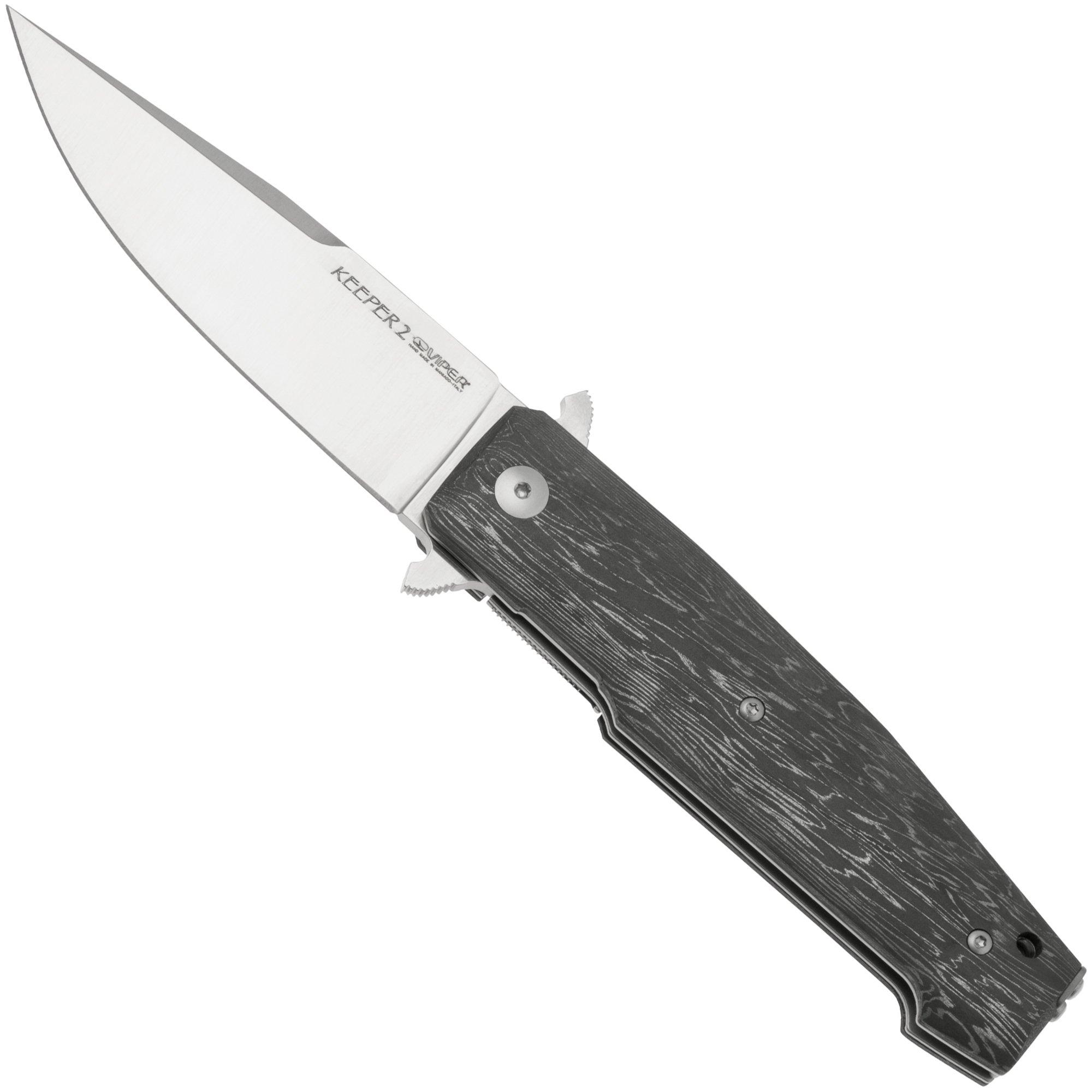 Nóż składany Viper Keeper 2 V6000FCL Satin Elmax, Stainless Steel Carbon Fiber