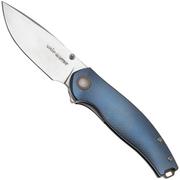 Viper Vale V6004TIBL Blue Titanium, Bronze Details, coltello da tasca