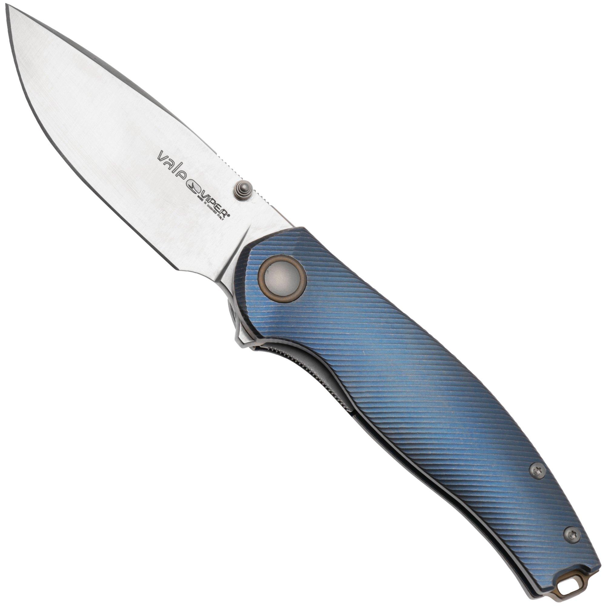 Viper Vale V6004TIBR Bronze Titanium, Blue Details, pocket knife