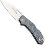 Bild für Viper Alfa V6020TI3DBL, Satin CPM MagnaCut, Grey/Blue 3D Titanium Taschenmesser, Simone Tonolli Design