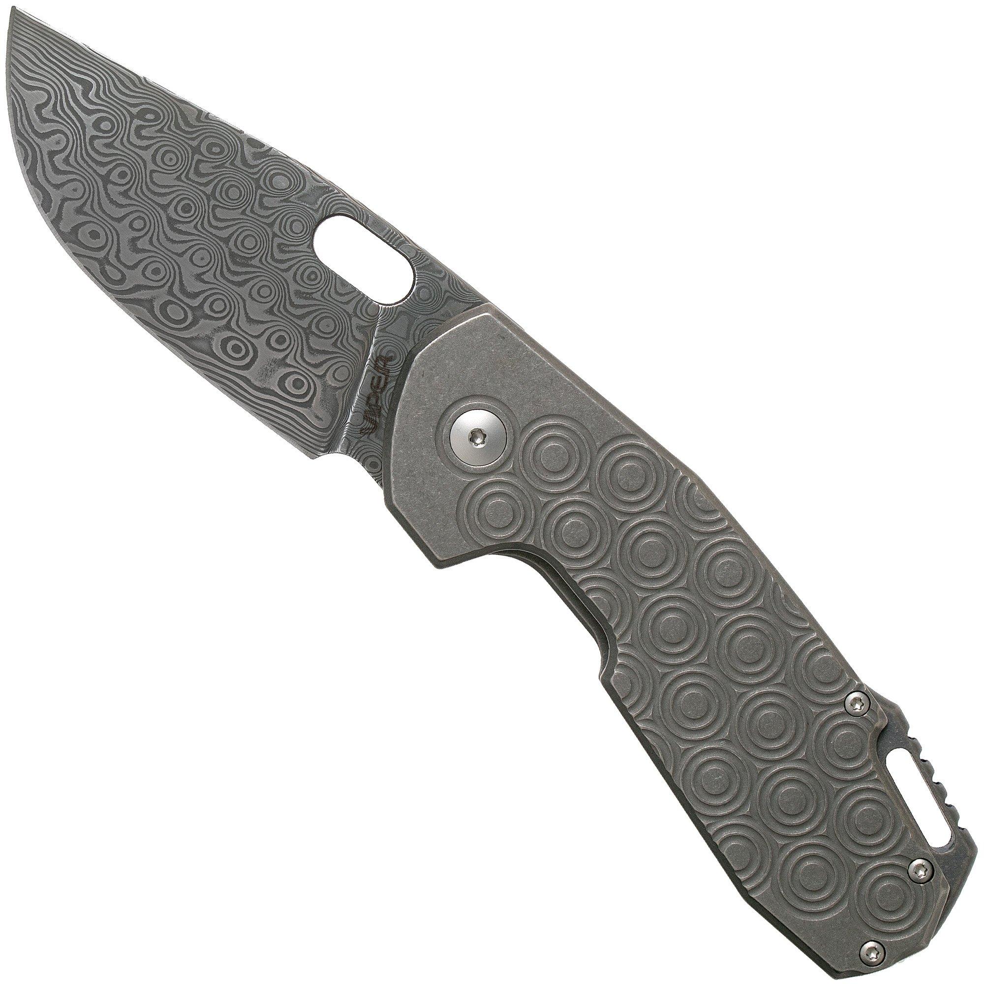 Viper Odino Rose Damascus V5918DSW Titanium pocket knife, Jesper Voxnaes design