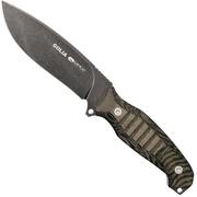 Viper Golia Evolution 4003ECB D2, schwarzes Micarta, feststehendes Messer