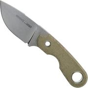 Viper Berus 1 VT4012CG M390 Stonewashed, Green Canvas Micarta faca fixa, Rumici design