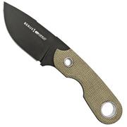 Viper Berus 1 VT4012DCG M390 PVD Black, Green Canvas Micarta faca fixa, Rumici design