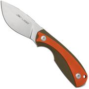 Viper Lille 1, VT4022GGO, Stonewash Elmax, Green & Orange G10 coltello fisso, Jesper Voxnaes design