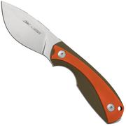 Viper Lille 1, VT4022GGO, Stonewash Elmax, Green & Orange G10 cuchillo fijo, diseño Jesper Voxnaes