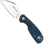 Viper Lille 2, VT4024FCA, Satin Elmax, Arctic Storm Carbonfiber cuchillo fijo, diseño Jesper Voxnaes