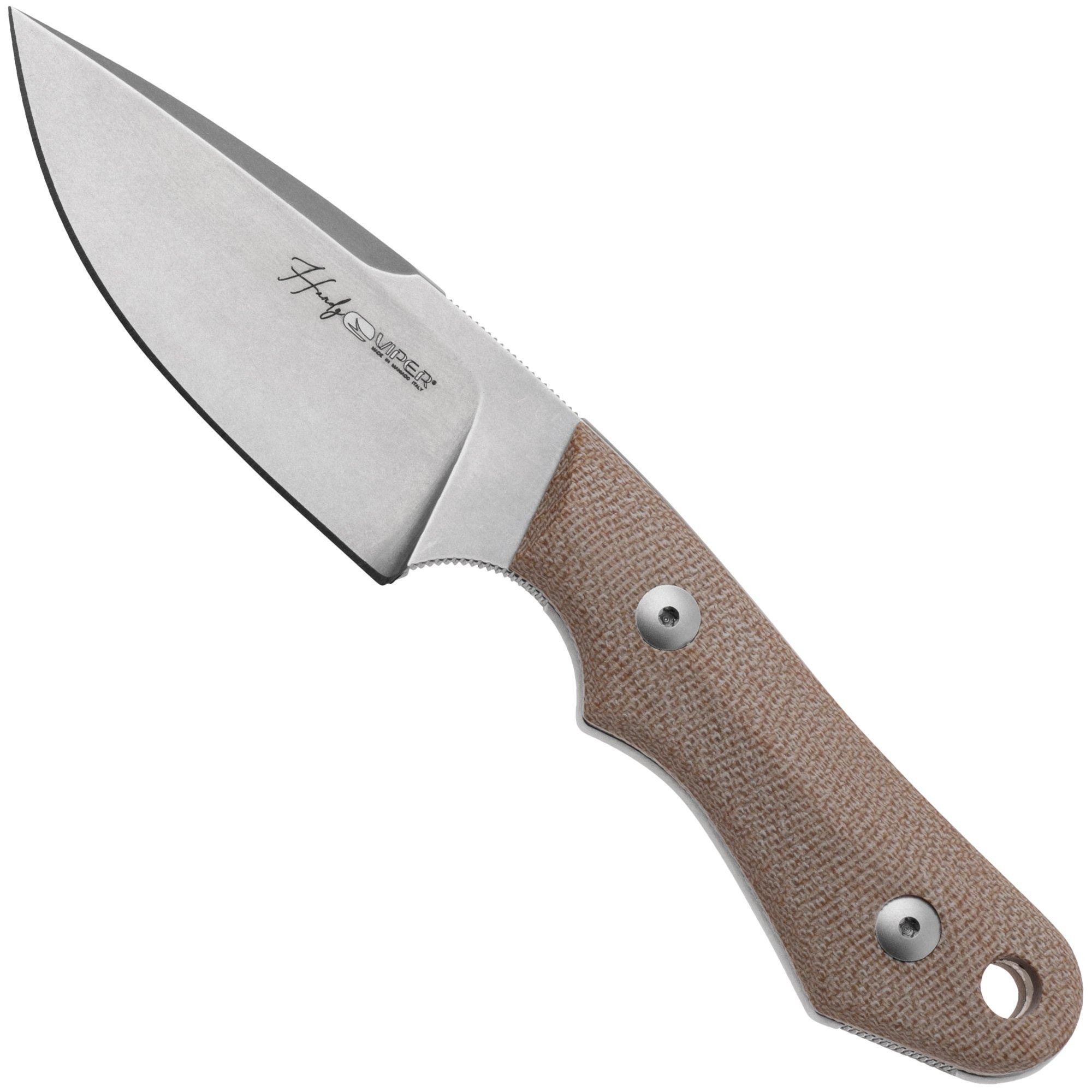 Nóż z głownią stałą Viper Handy VT4040CN Natural Micarta
