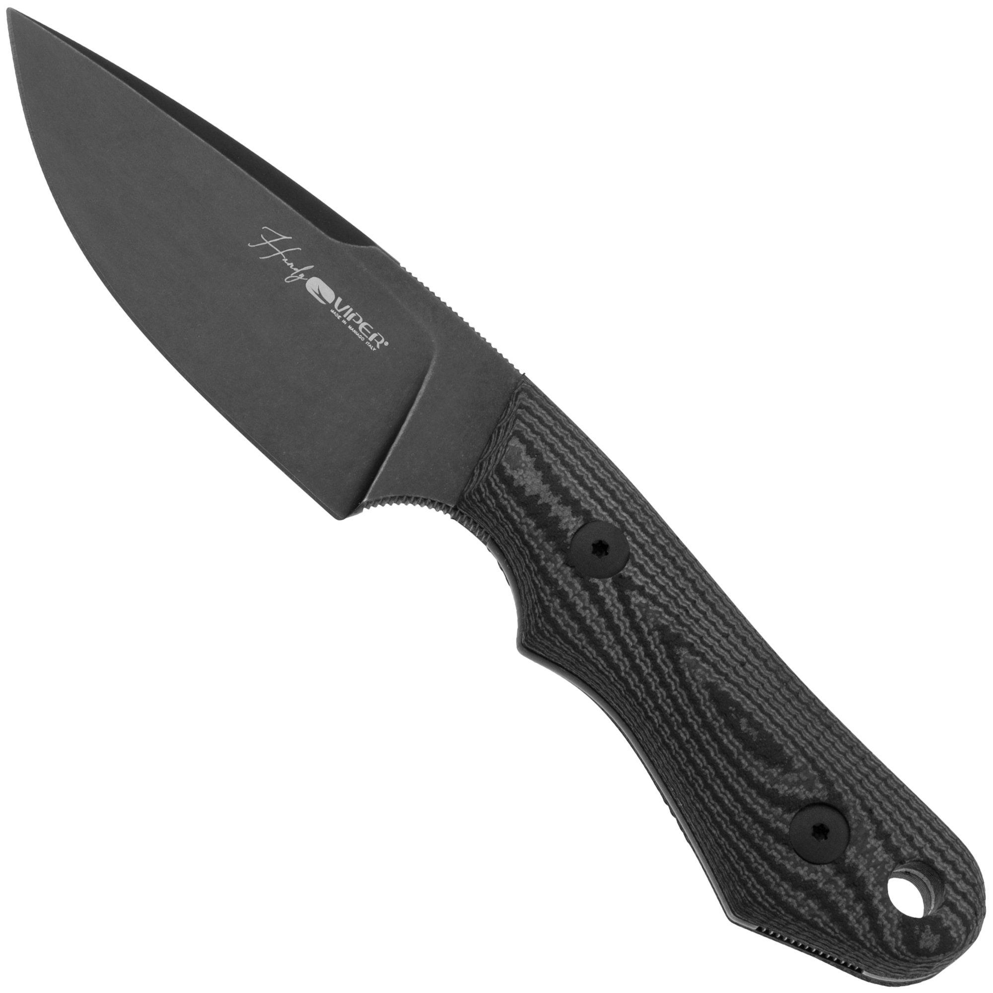 Nóż z głownią stałą Viper Handy VT4042GG Blackwashed Black Suretouch