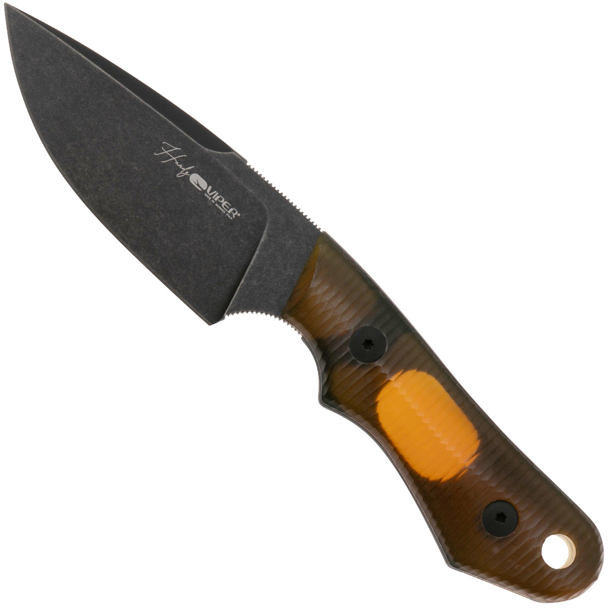 Nóż z głownią stałą Viper Handy VT4042UT Blackwashed Ultem