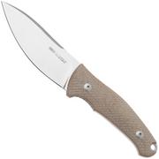 Viper Nordlys VT4044CN Stonewashed, Natural Canvas Micarta, coltello fisso, design di Jens Anso