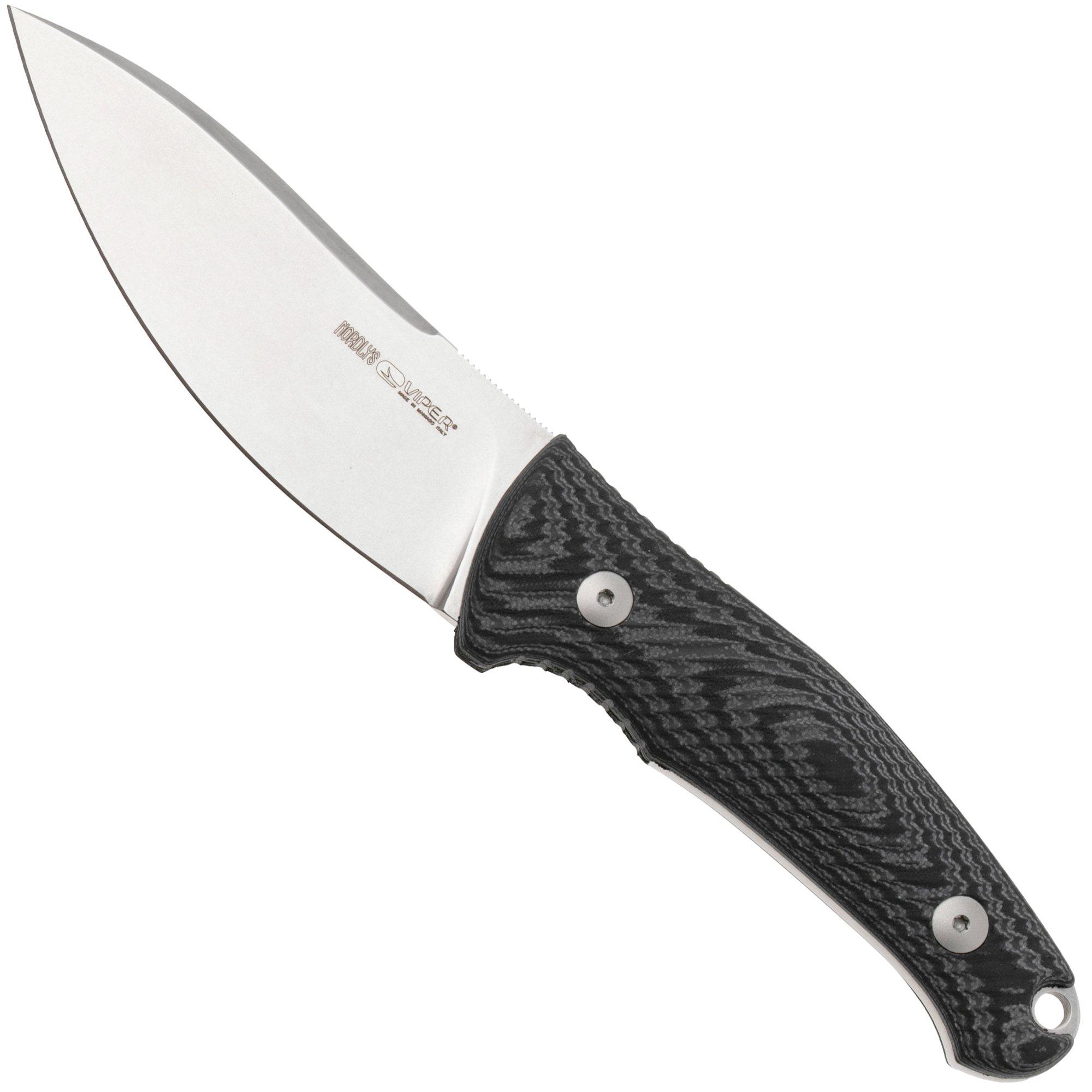 Nóż z głownią stałą Viper Nordlys VT4044GG Stonewashed, Suretouch, projekt Jens Ansø